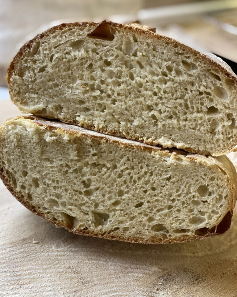 Pane senza impasto – buonissimo e non devi fare niente lievitiamo_pane senza impasto semiintegrale